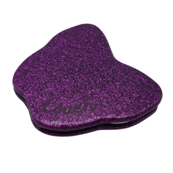 Coach Purple Butterfly Shaped Glitter  Compact Makeup Mirror - Picture 1 of 5